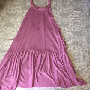 Magenta Halter Neck Summer Top